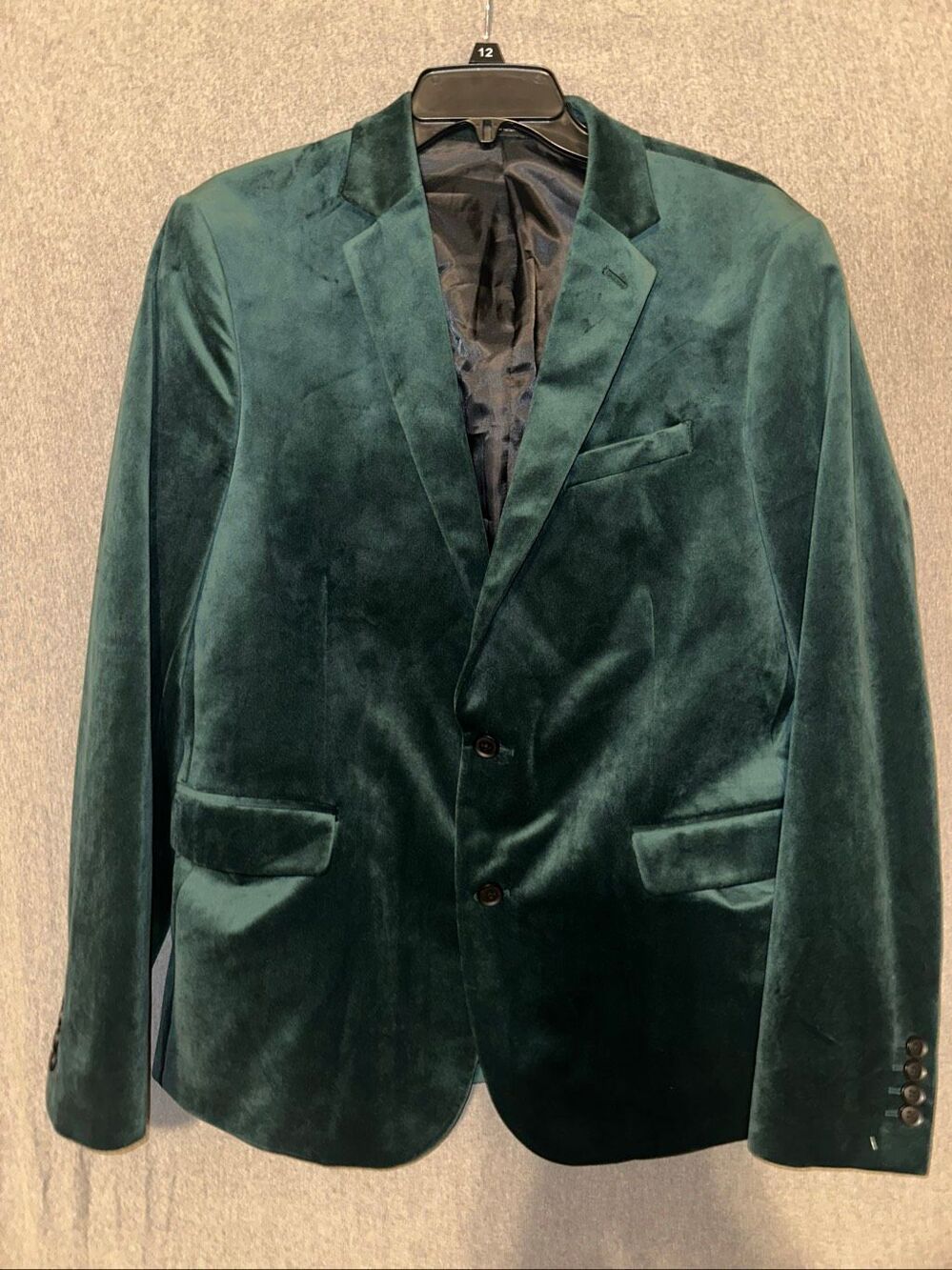 JF J. Ferrar Evening christmas Velvet Blazer Jacket Slim Fit Men’s Sz 44 R super